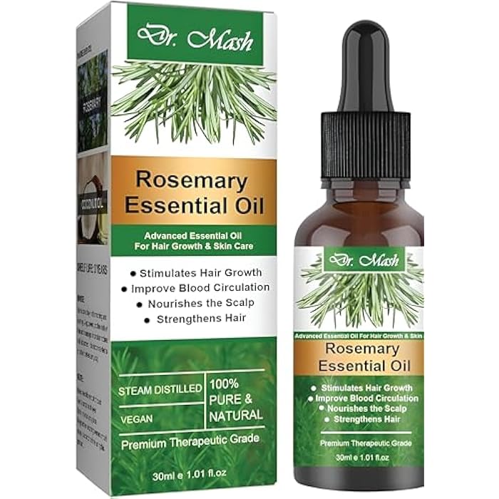 Rosemary Oil for Hair - Unleash your hair's potential with this powerful blend designed to stimulate hair follicle growth, improve scalp condition, and provide long-lasting moisture for dry hair. - Image 1